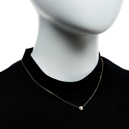 Cartier 18K Yellow Gold Diamond LM D'Amour Pendant Necklace 2 of 6