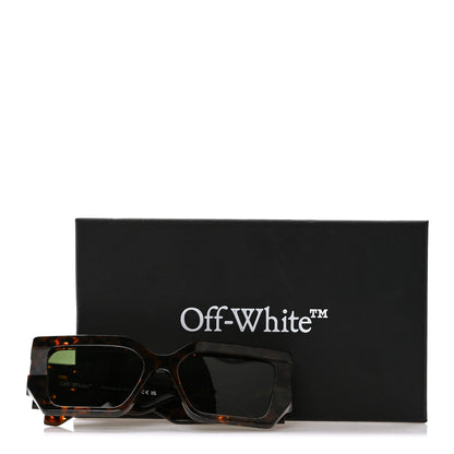 Off-White Acetate Dover Square Sunglasses OERI148 Havana Green 7 of 7