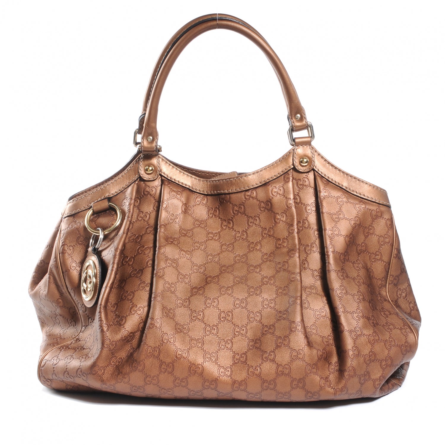 Gucci Guccissima Large Sukey Tote Bronze 1 of 7