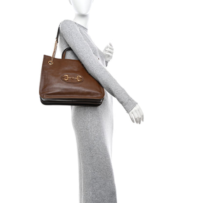 Gucci New Sakai Calfskin Lux Medium Horsebit 1955 Tote Bag Brown Sugar 2 of 13