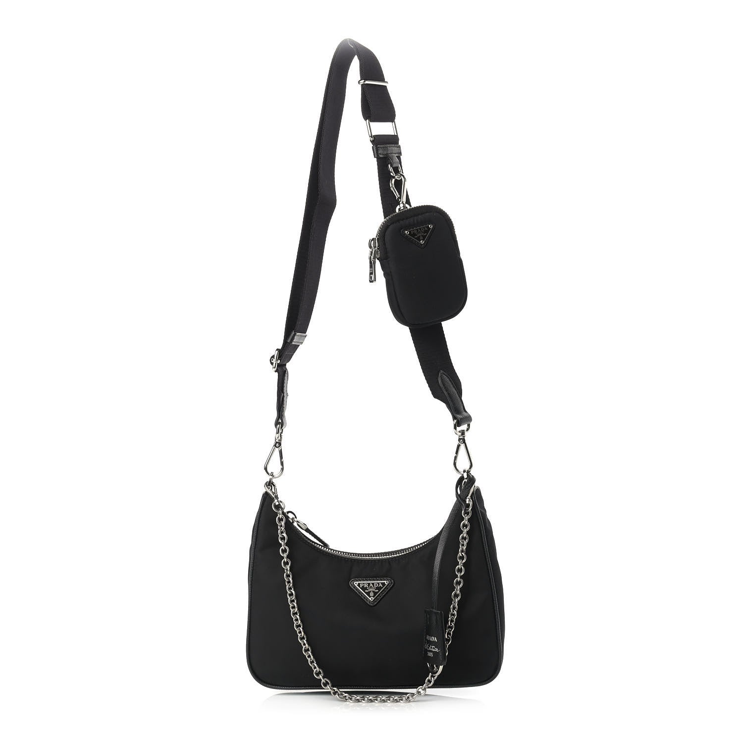 Prada Nylon Re-Edition 2005 Shoulder Bag Black 1 of 12