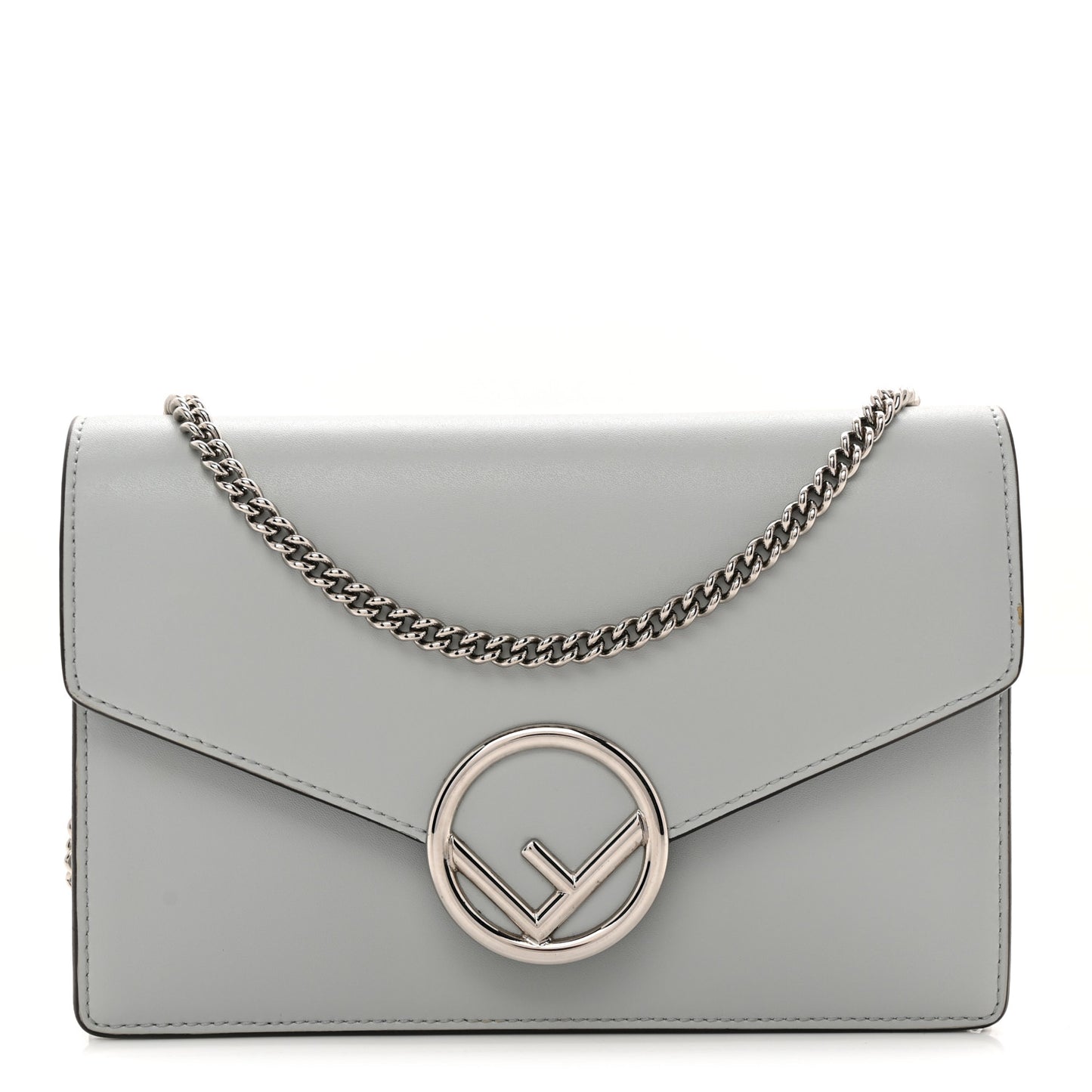 Vitello Cruise F is Fendi Medium Envelope Wallet on Chain Grigio Perla