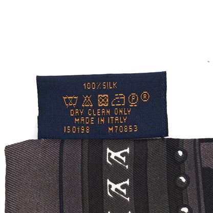 Louis Vuitton Silk Monogram LV World Bandeau Brown 4 of 4
