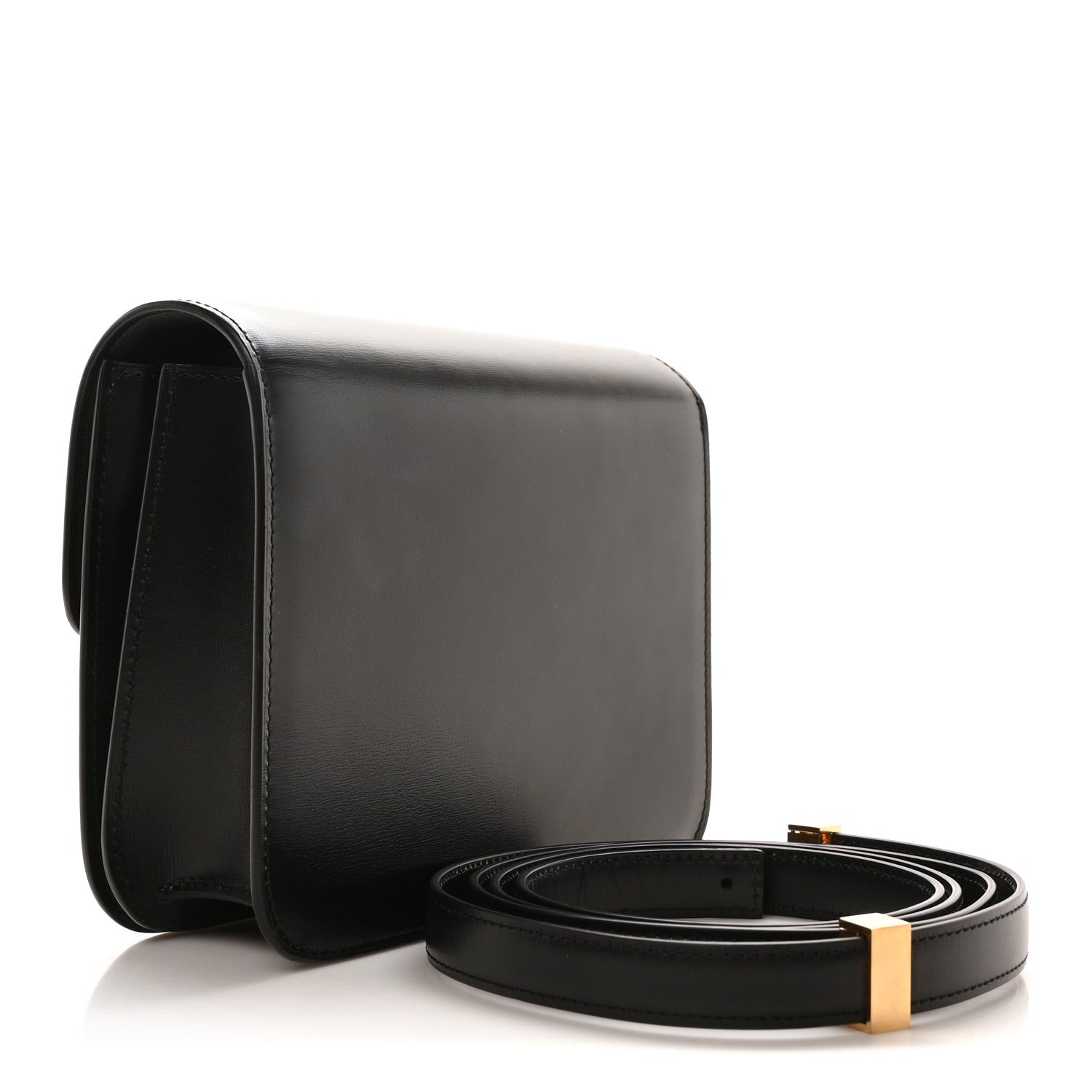 Celine Box Calfskin Teen Classic Box Flap Bag Black 3 of 10