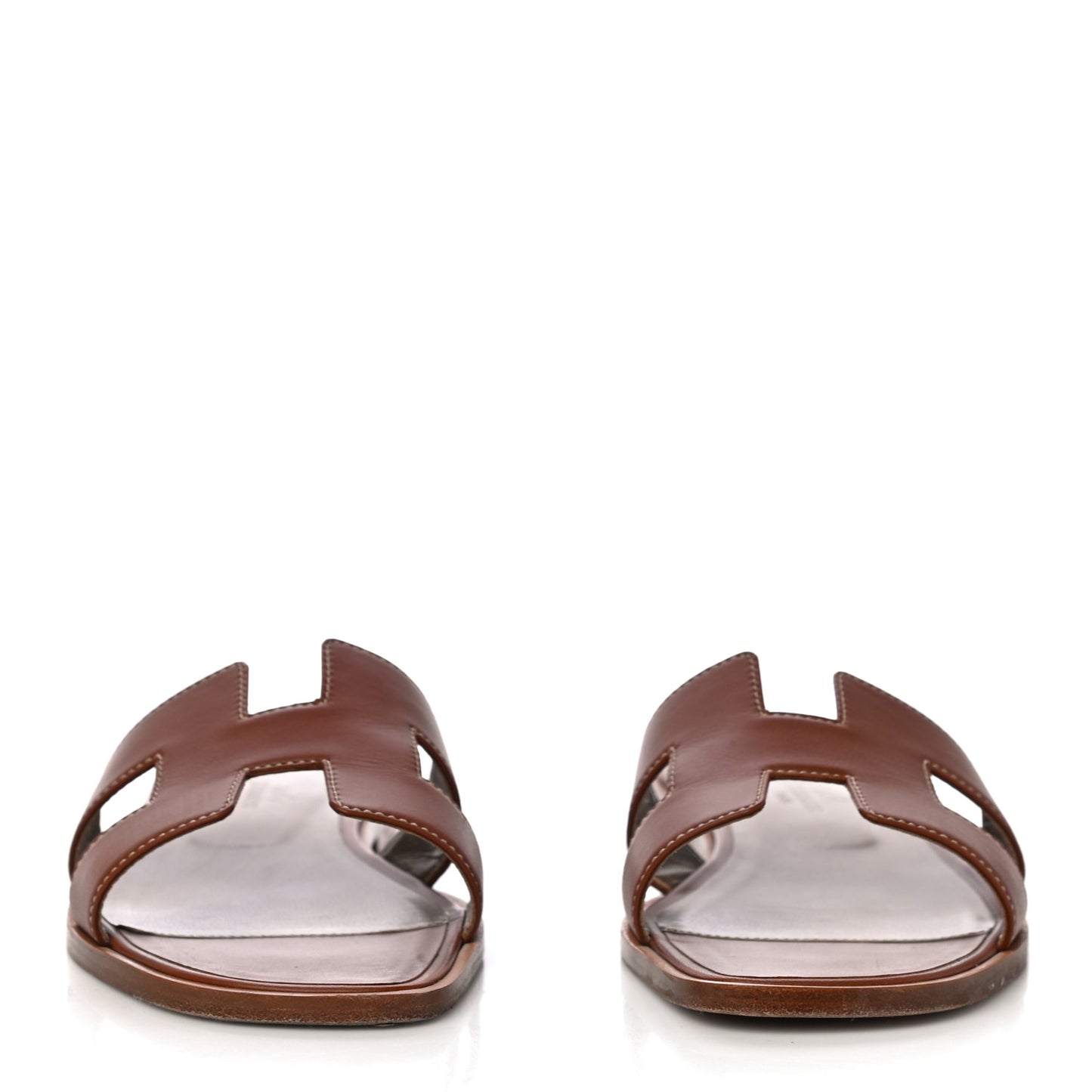 Box Calfskin Oran Sandals 38 Gold