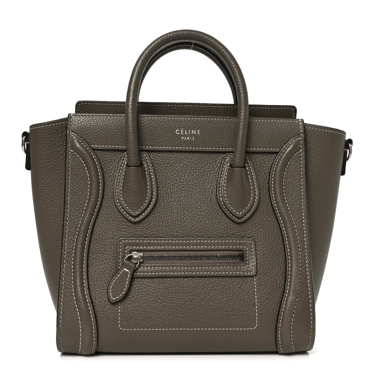Drummed Calfskin Nano Luggage Souris