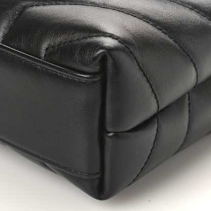 Saint Laurent Calfskin Y Quilted Monogram Toy Loulou Crossbody Bag Black 8 of 8