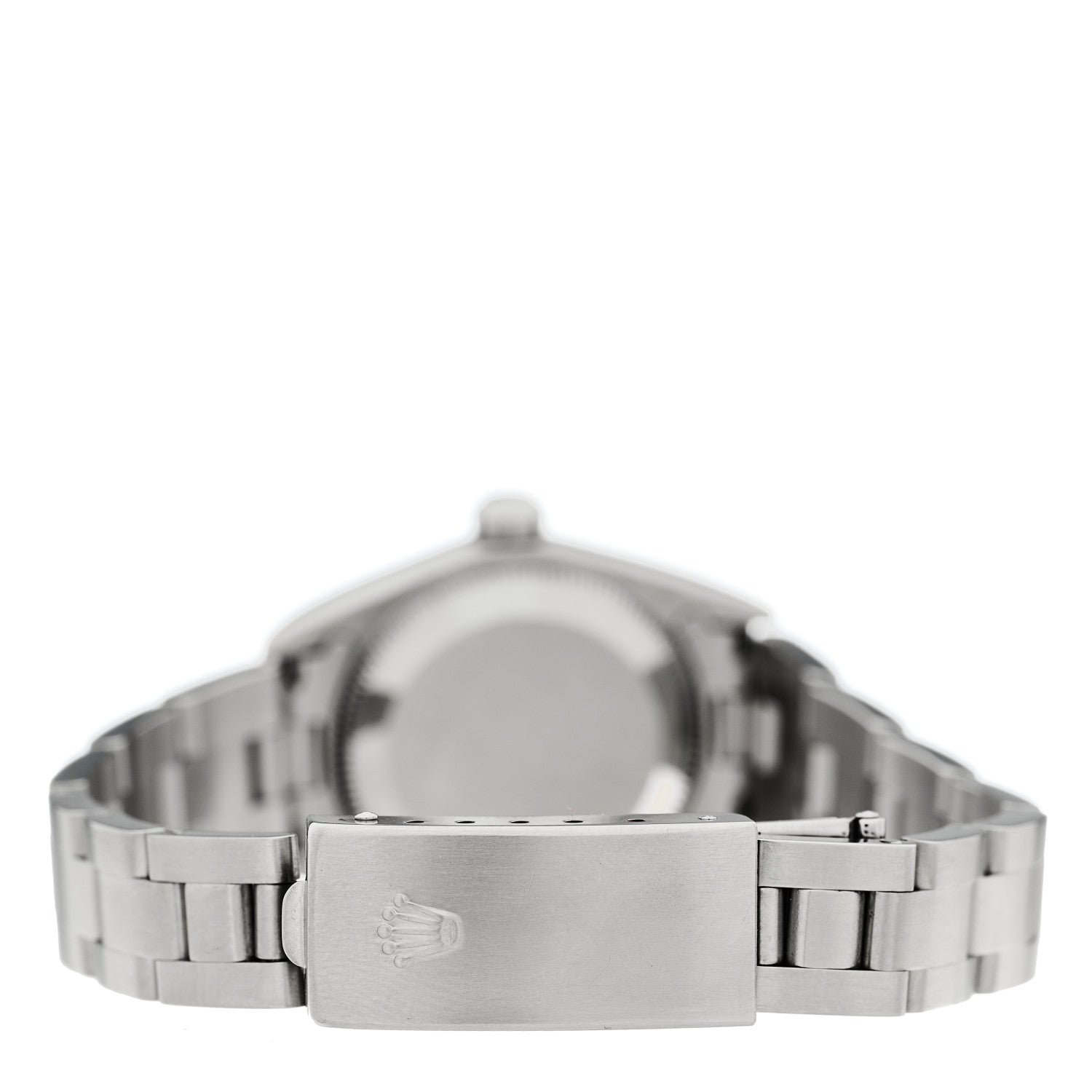Rolex Stainless Steel 24mm Oyster Perpetual Watch Black 76080 3 of 4