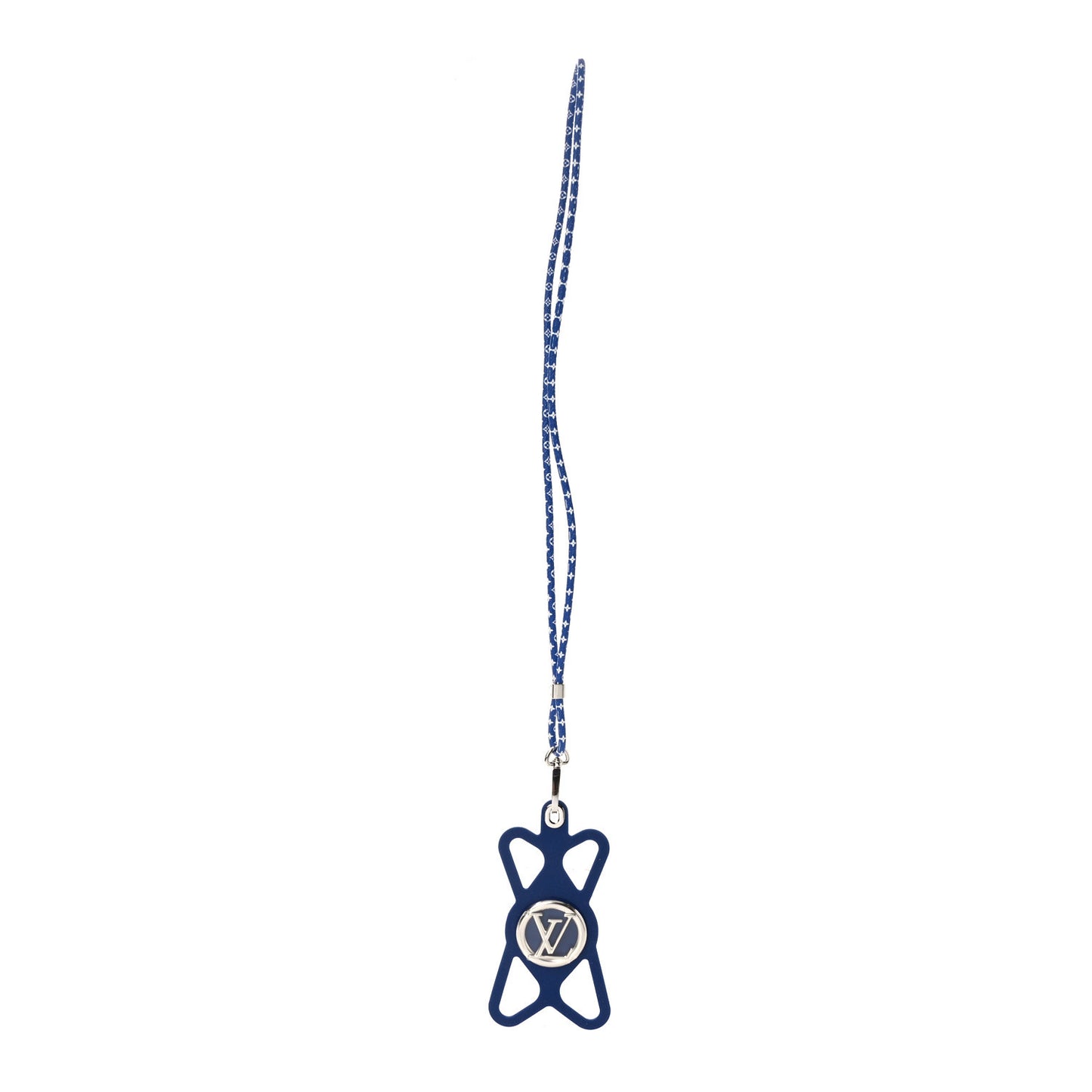 Monogram Silicone Louise Phone Holder Blue