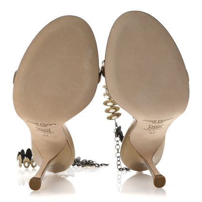 Jimmy Choo Metallic Nappa Glory 85 Pumps 37 Gold 6 of 9