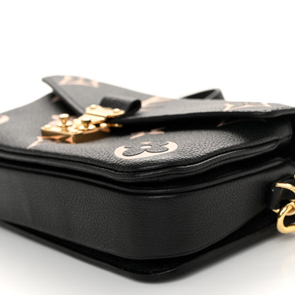 Louis Vuitton Empreinte Monogram Giant Pochette Metis East West Black Beige 9 of 11