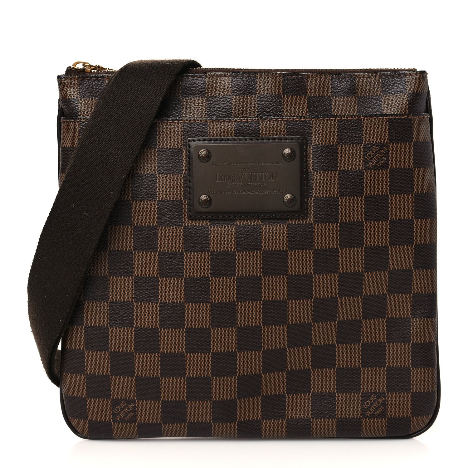 Louis Vuitton Damier Ebene Brooklyn Flat Pochette 1 of 6