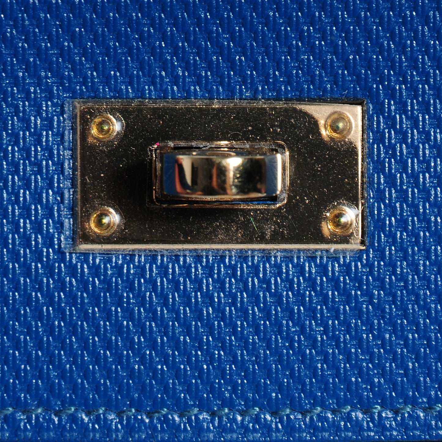 Grain d'H Kelly Longue Wallet Bleu De Galice