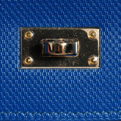 Hermes Grain d'H Kelly Longue Wallet Bleu De Galice 9 of 18