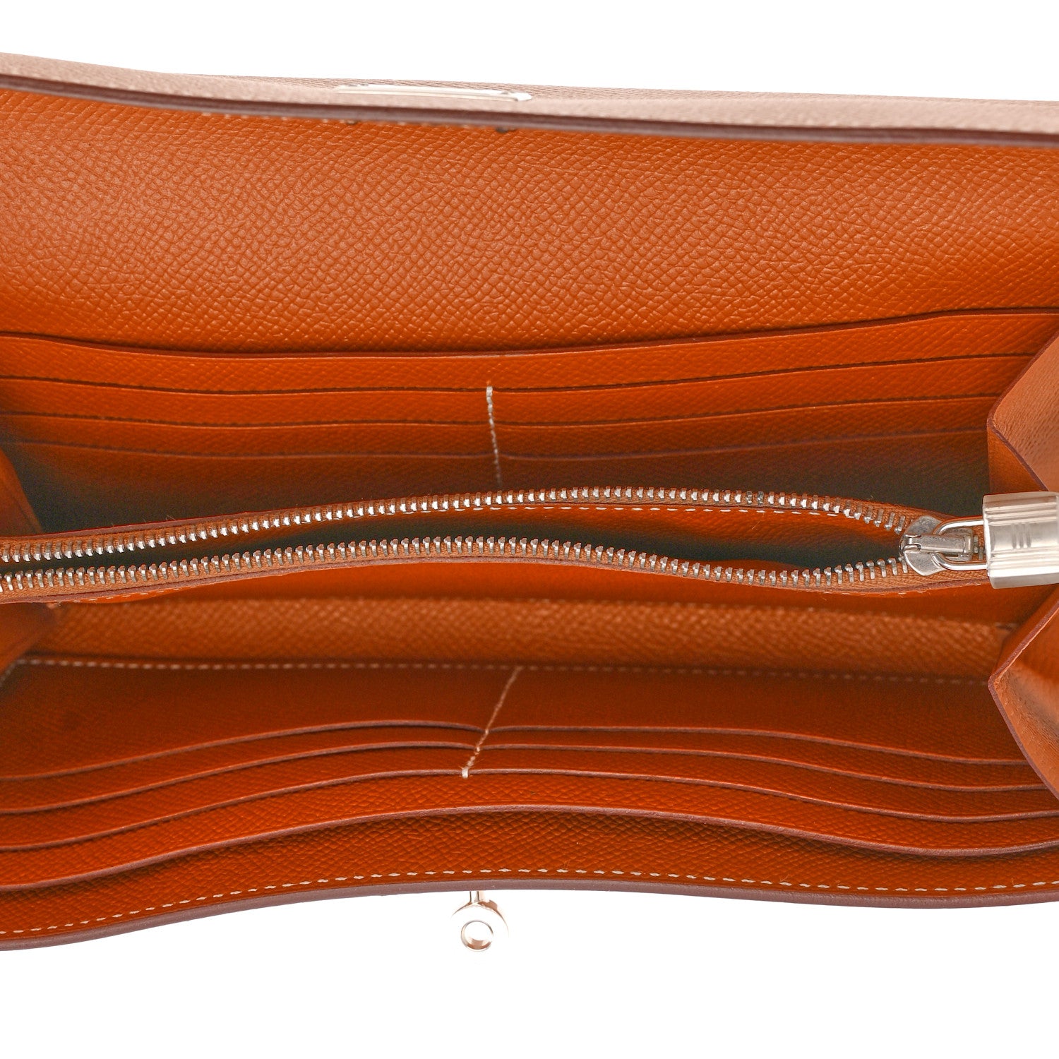 Hermes Epsom Kelly Longue Wallet Gold 7 of 11
