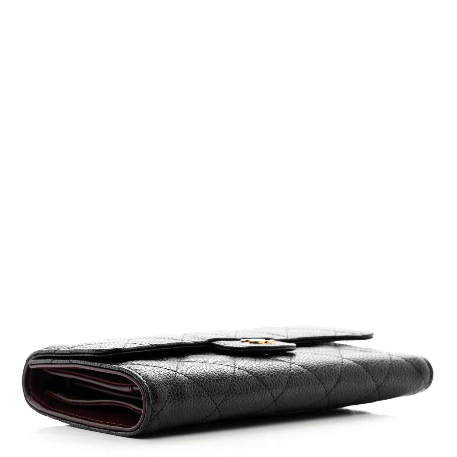 Chanel Caviar Quilted Large Flap Wallet Black 4 of 9