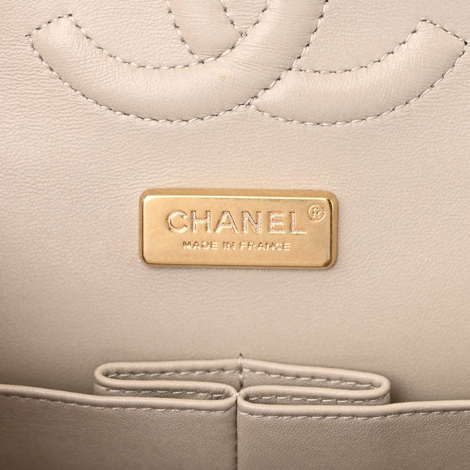 Chanel Lambskin Painted Feministe Newsprint Medium Double Flap Ecru Black 6 of 13