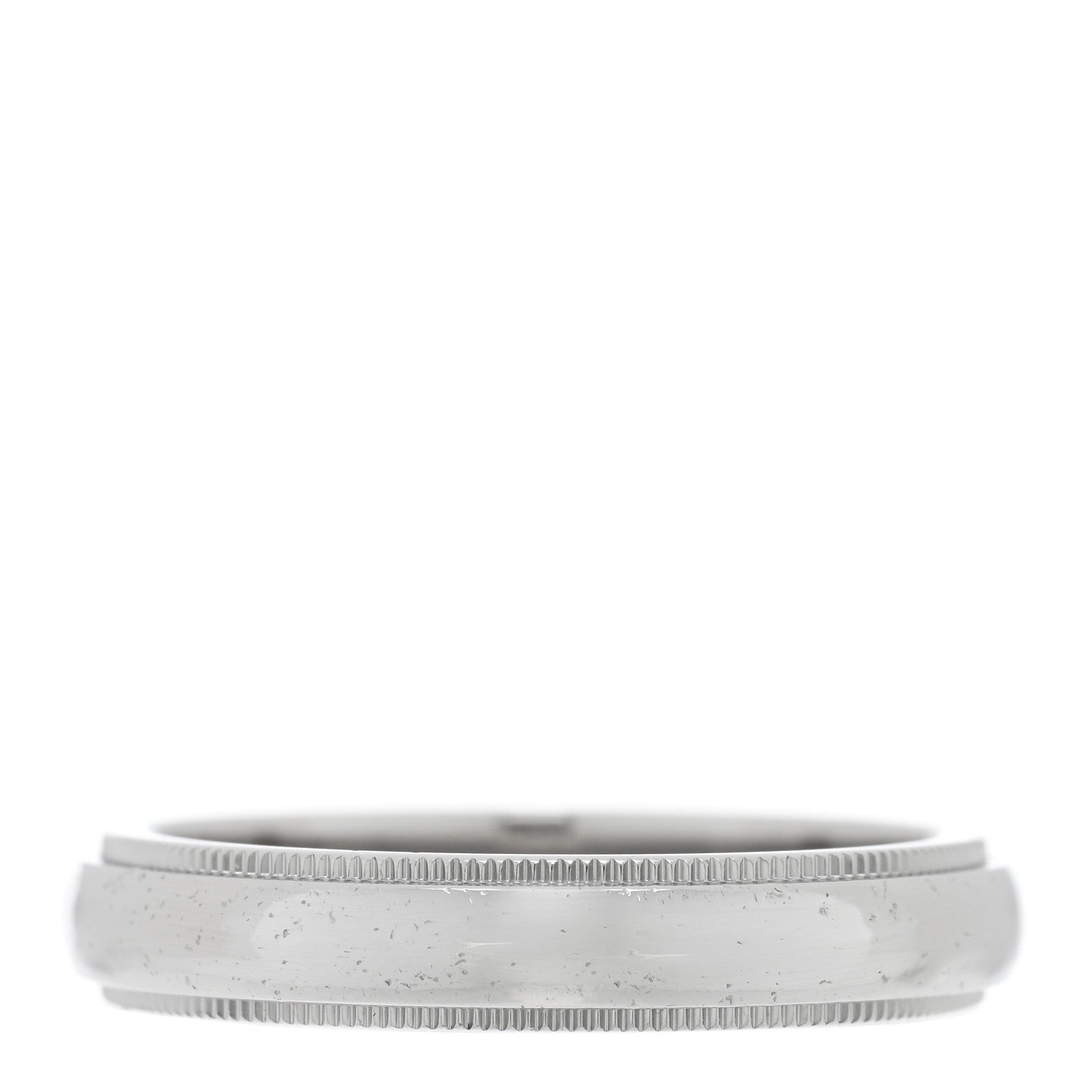 Tiffany Platinum 4mm Together Milgrain Wedding Band Ring 58 8.25 1 of 4