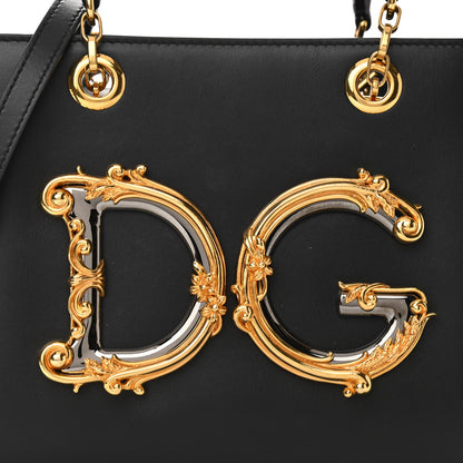 Dolce & Gabbana Nappa Large DG Girls Tote Black 7 of 11