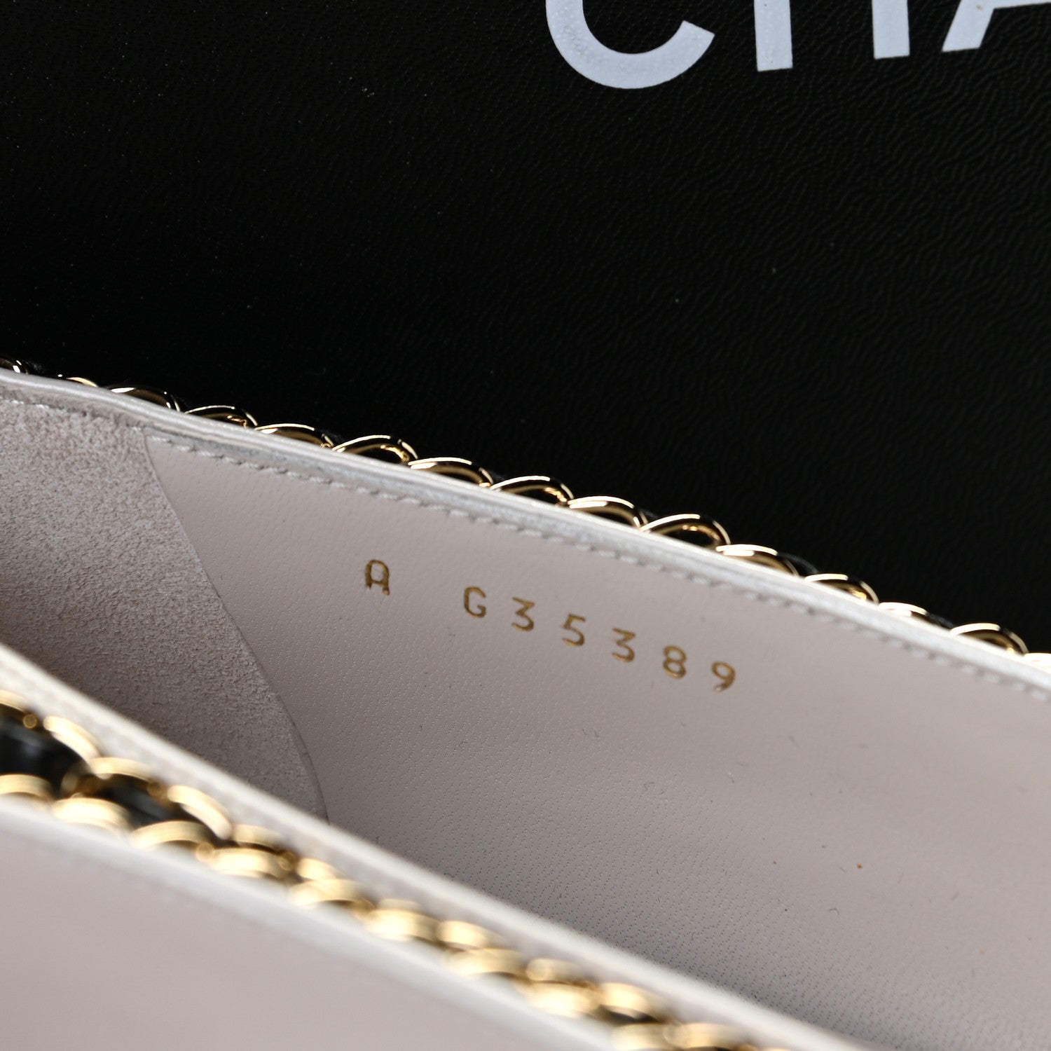Chanel Lambskin Grosgrain Chain Cap Toe Flats 40 Grey Black 12 of 13