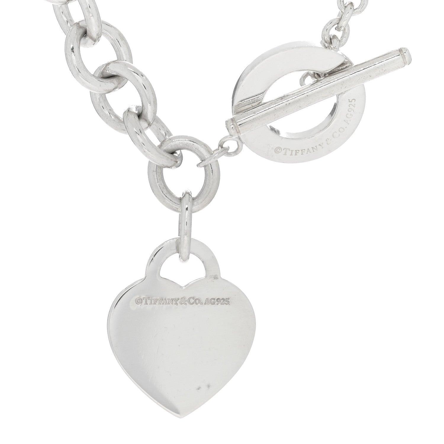 Tiffany Sterling Silver Return to Tiffany Heart Tag Toggle Necklace 4 of 4