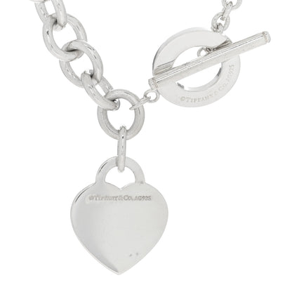 Tiffany Sterling Silver Return to Tiffany Heart Tag Toggle Necklace 4 of 4
