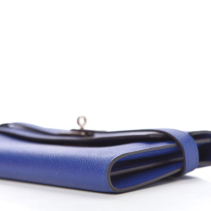Hermes Epsom Kelly Longue Wallet Bleu Electrique 7 of 12
