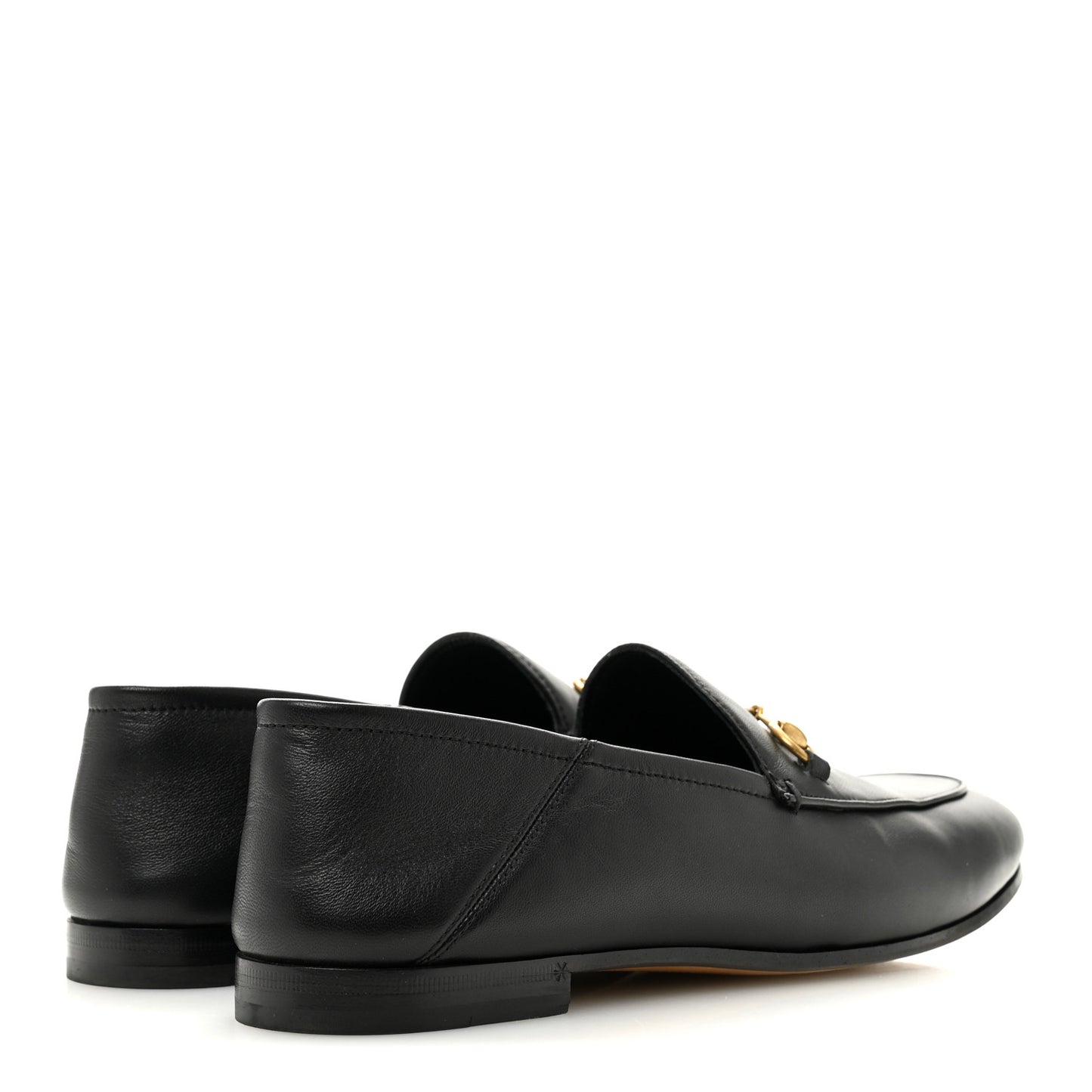 Lambskin Womens Brixton Horsebit Loafers 40.5 Black