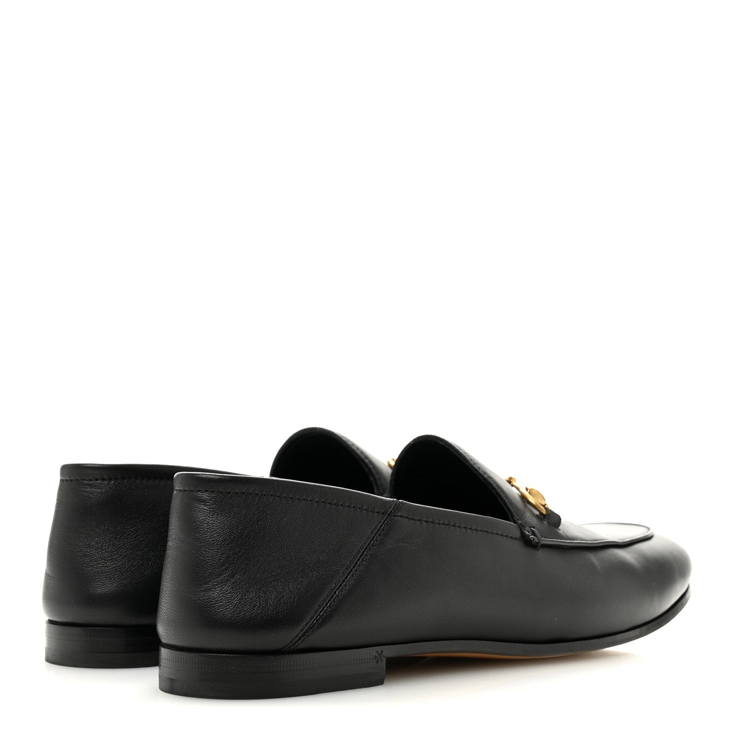 Gucci Lambskin Womens Brixton Horsebit Loafers 40.5 Black 5 of 10