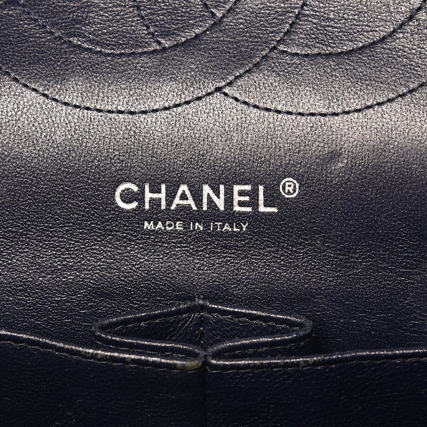 Chanel Caviar Quilted Jumbo Double Flap Navy Blue 7 of 12