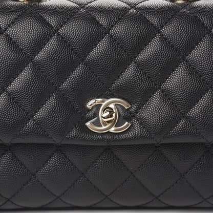 Chanel Caviar Quilted Mini Coco Handle Flap Black 10 of 11