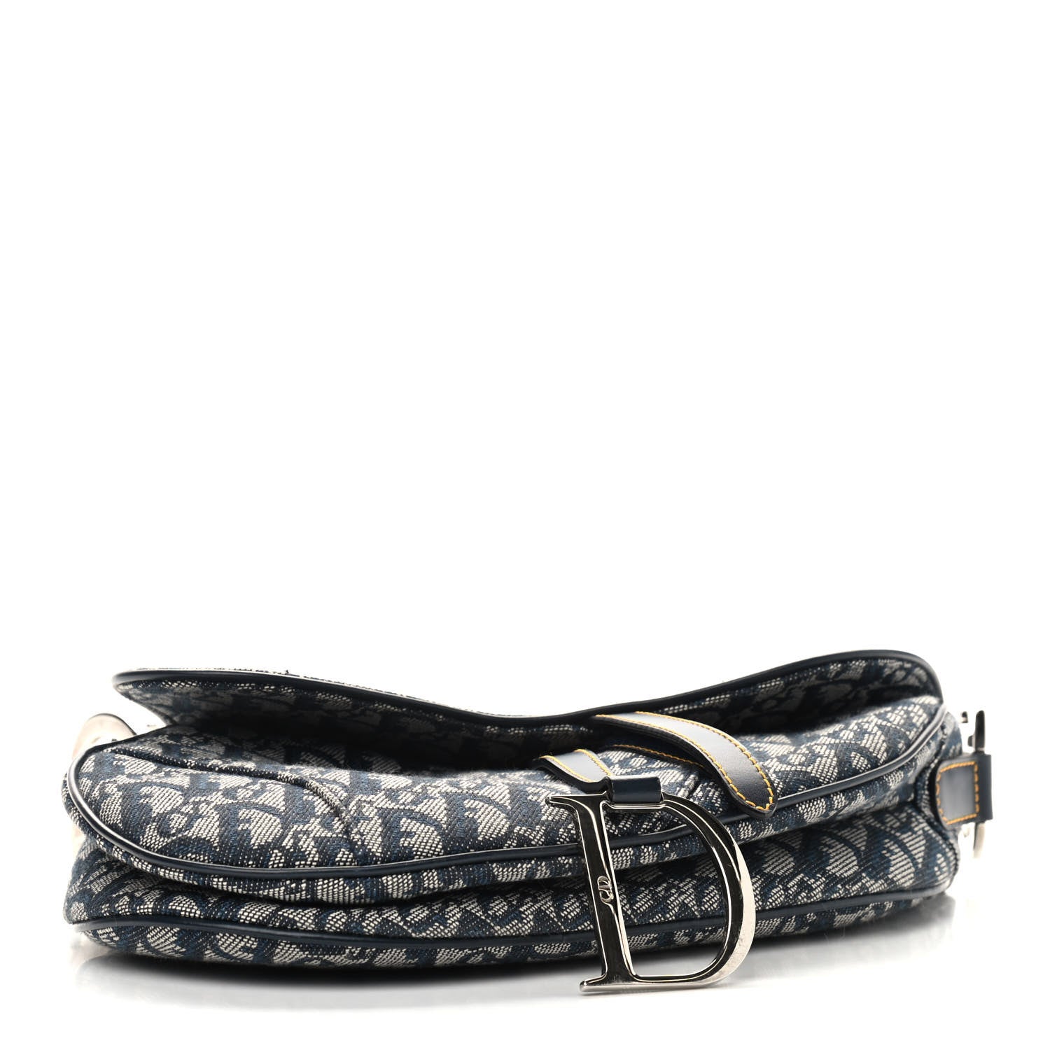 Christian Dior Monogram Saddle Bag Blue 4 of 9