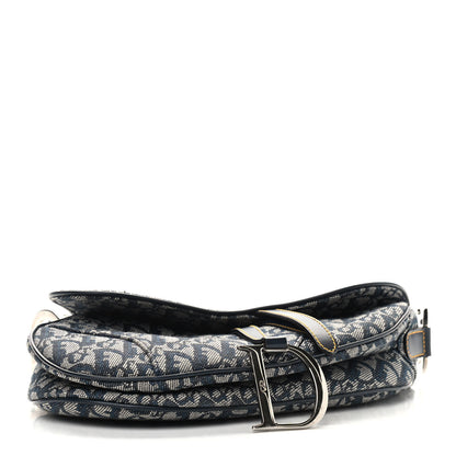 Christian Dior Monogram Saddle Bag Blue 4 of 9