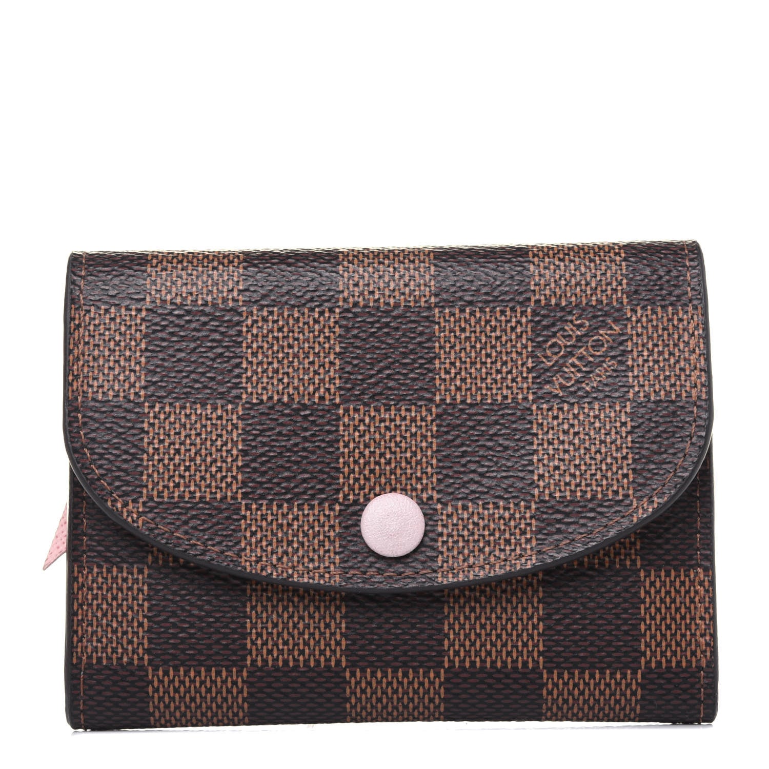 Louis Vuitton Damier Ebene Rosalie Coin Purse Rose Ballerine 1 of 9