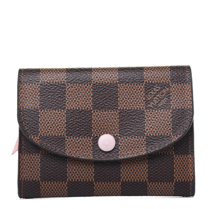 Louis Vuitton Damier Ebene Rosalie Coin Purse Rose Ballerine 1 of 9