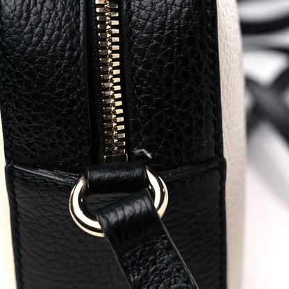 Gucci Dollar Calfskin Bi-Color Small Soho Disco Bag Mystic White Black 11 of 11