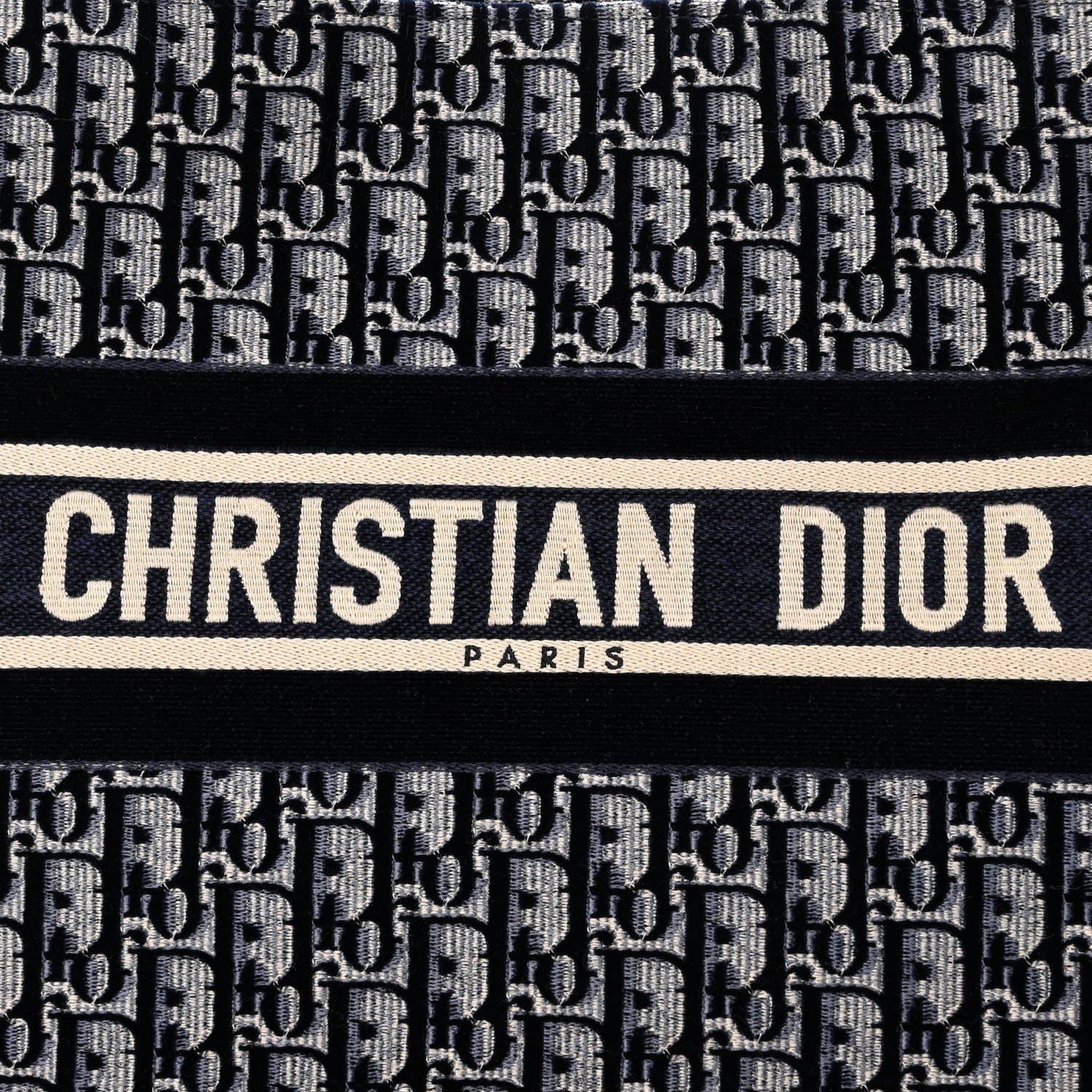 Christian Dior Oblique Velvet Medium Book Tote Blue Multicolor 8 of 11