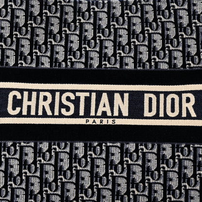 Christian Dior Oblique Velvet Medium Book Tote Blue Multicolor 8 of 11