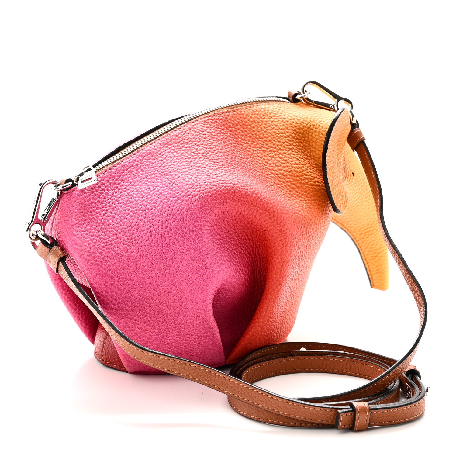 Loewe Calfskin Mini Elephant Crossbody Bag Ombre 3 of 9