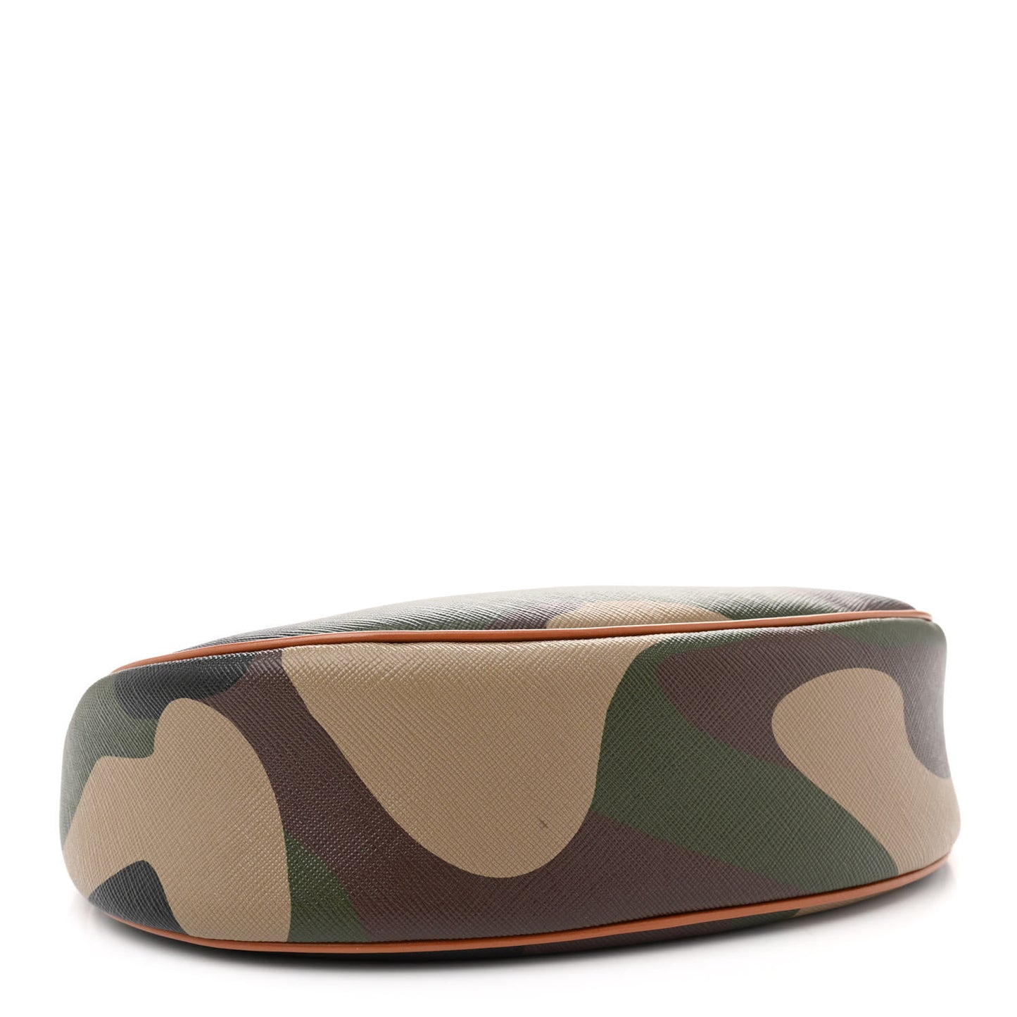 Canvas Calfskin Camouflage Ava Logo Triomphe Shoulder Bag Khaki