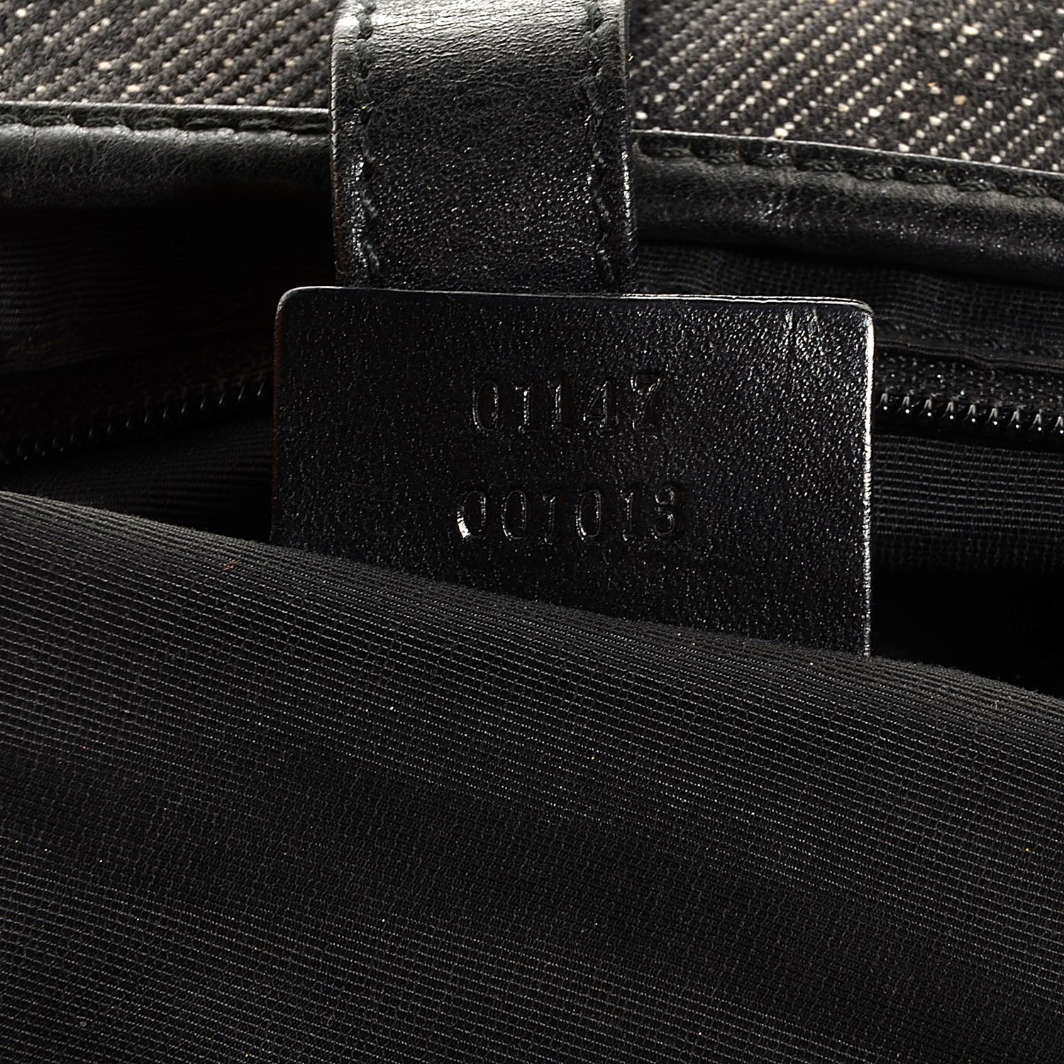 Gucci Denim Monogram Small Jackie O Hobo Black 7 of 7