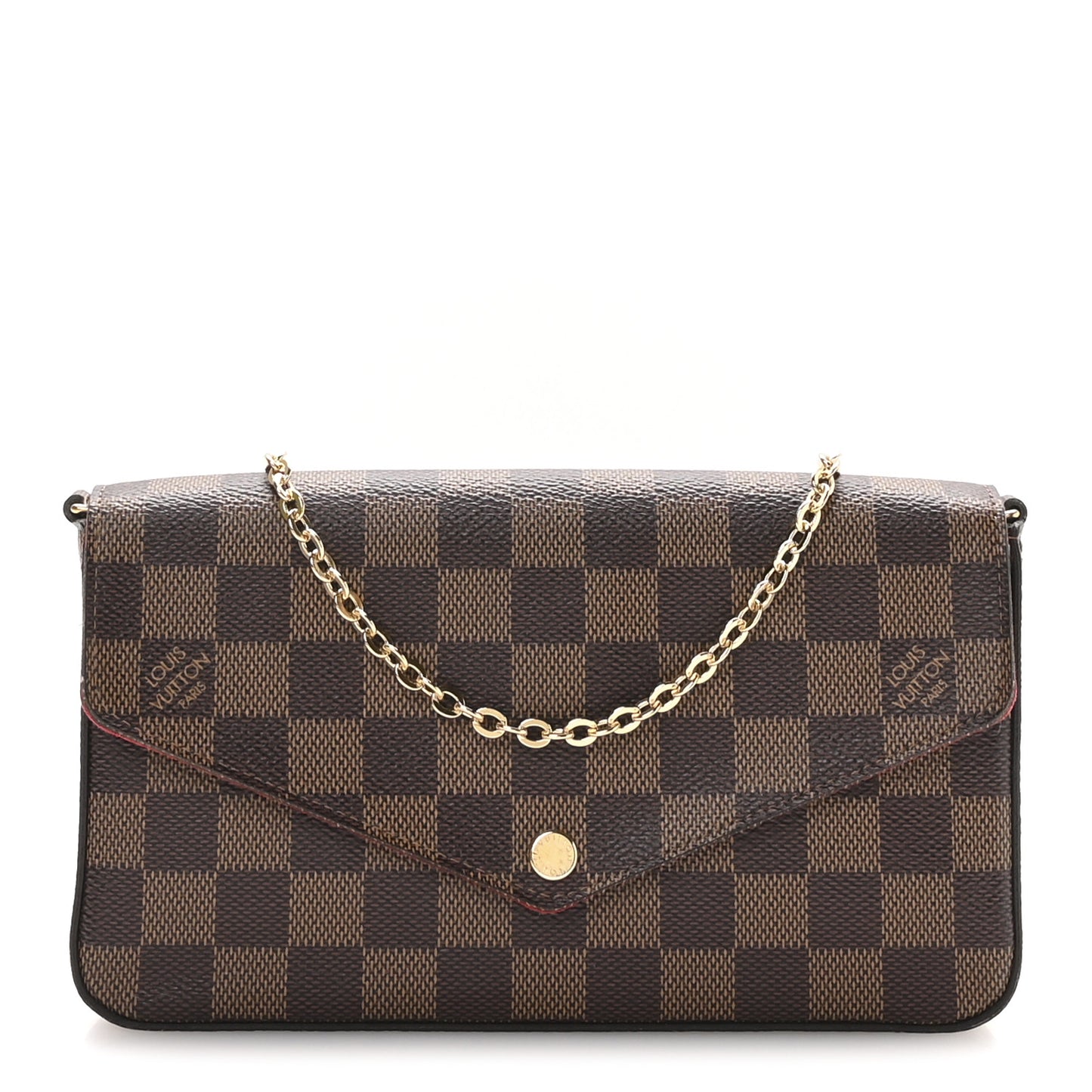 Damier Ebene Pochette Felicie Chain Wallet