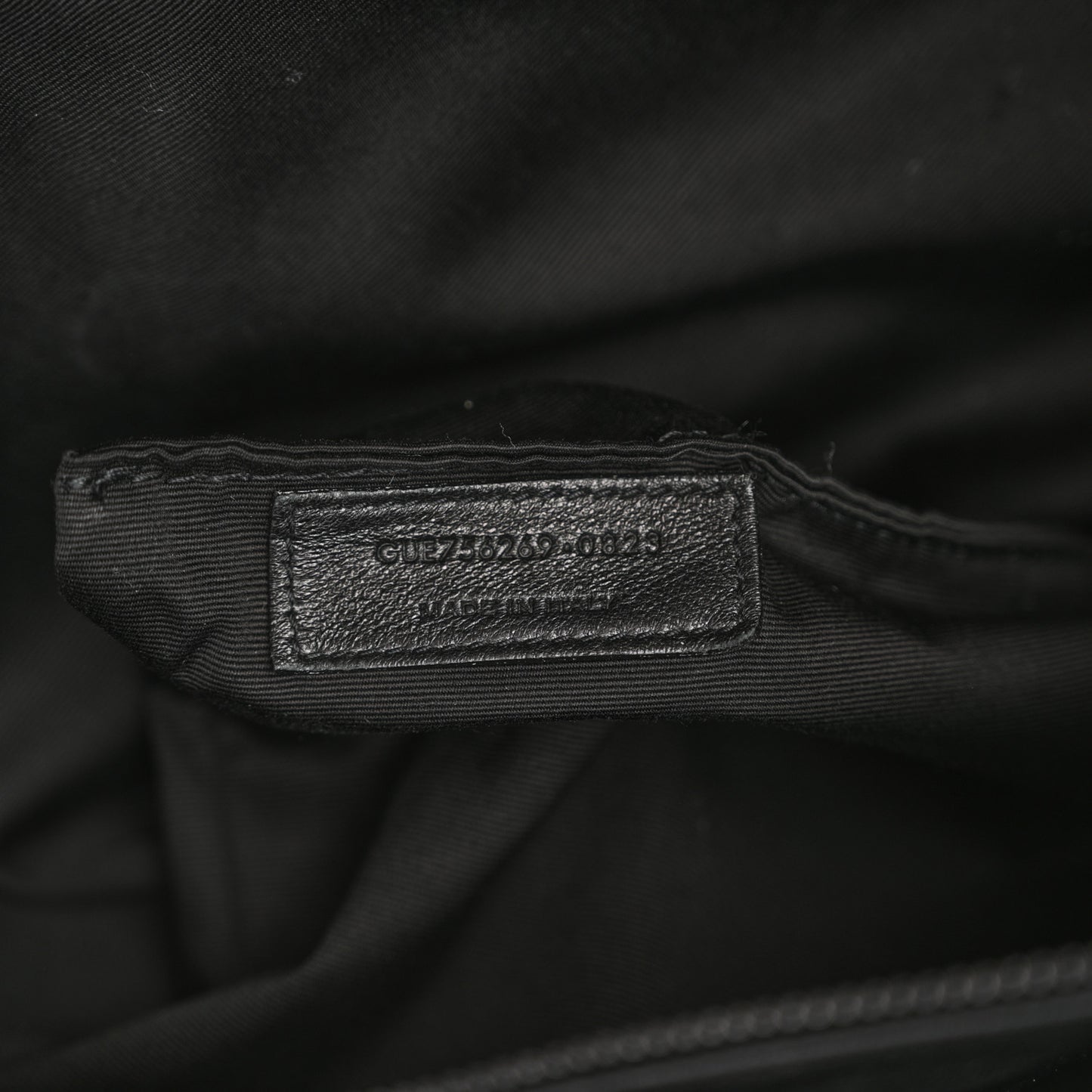 Lambskin Wide Puffer Tote Black