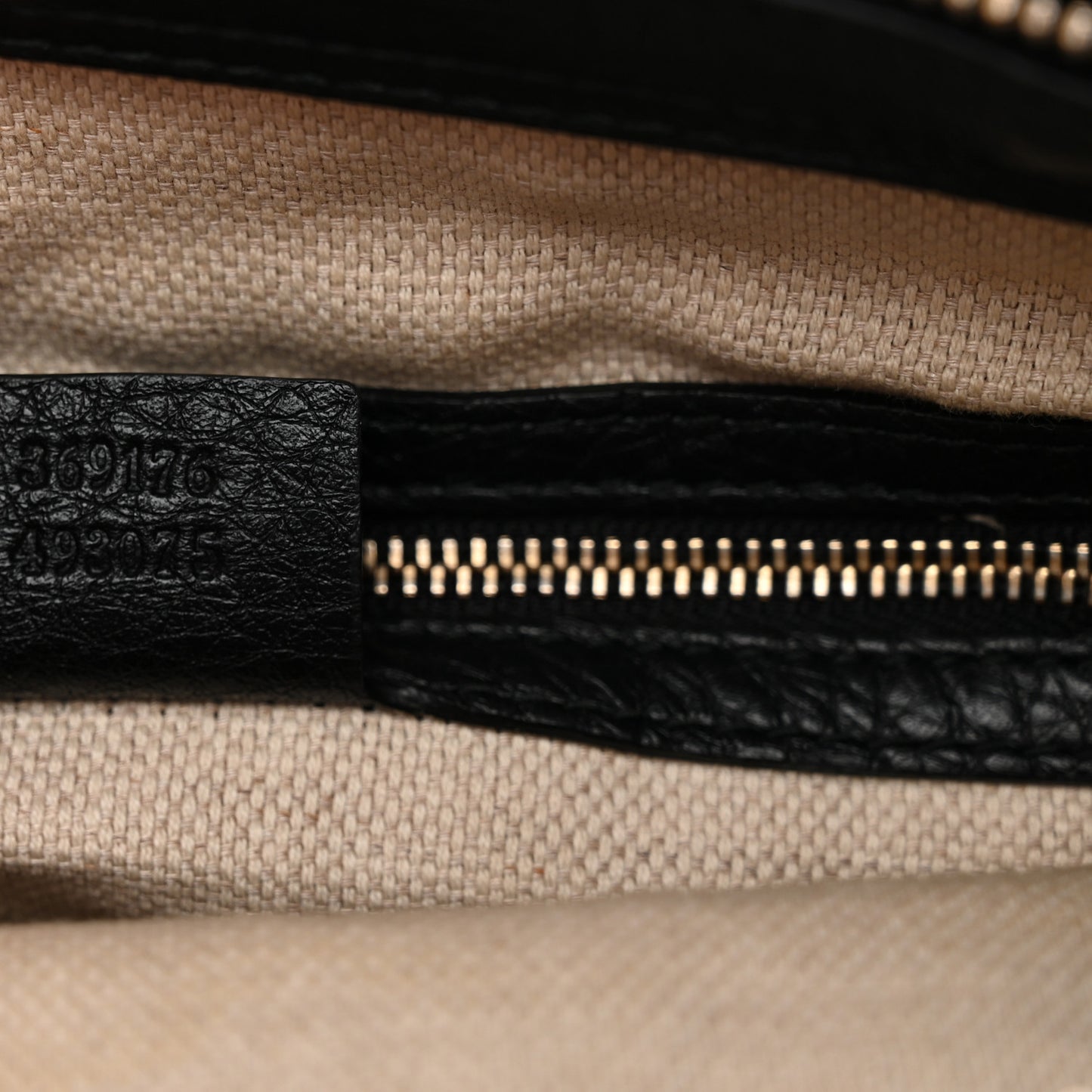 Pebbled Calfskin Small Soho Top Handle Bag Black