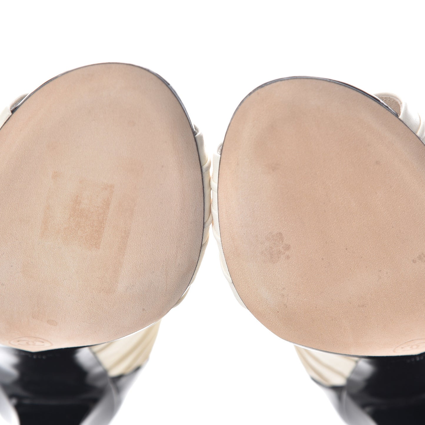 Lambskin Patent Bows Short Boots 38 Ivory Black