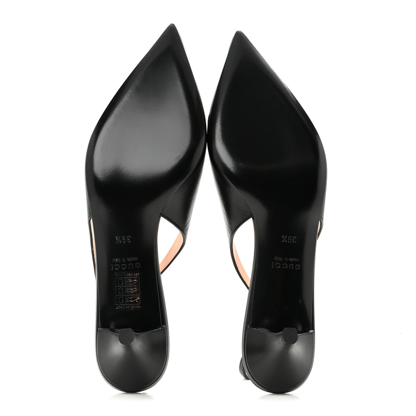 Malaga Kid Horsebit 45mm Slingback Pumps 39.5 Black