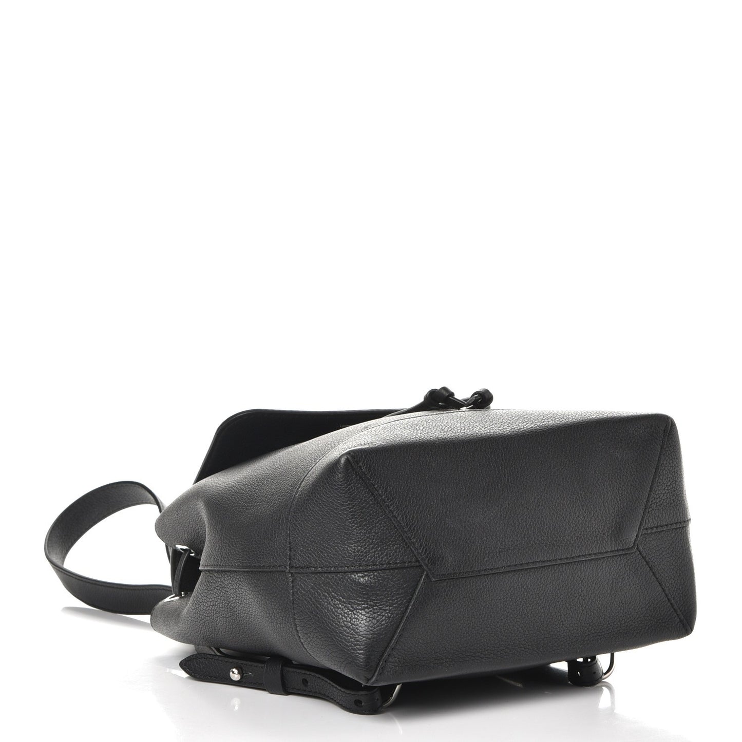 Calfskin Lockme Backpack Black