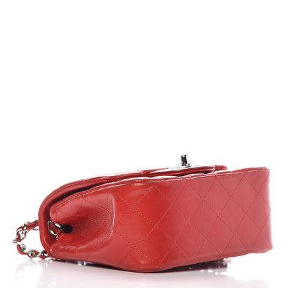 Chanel Lambskin Quilted Mini Square Flap Red 4 of 14