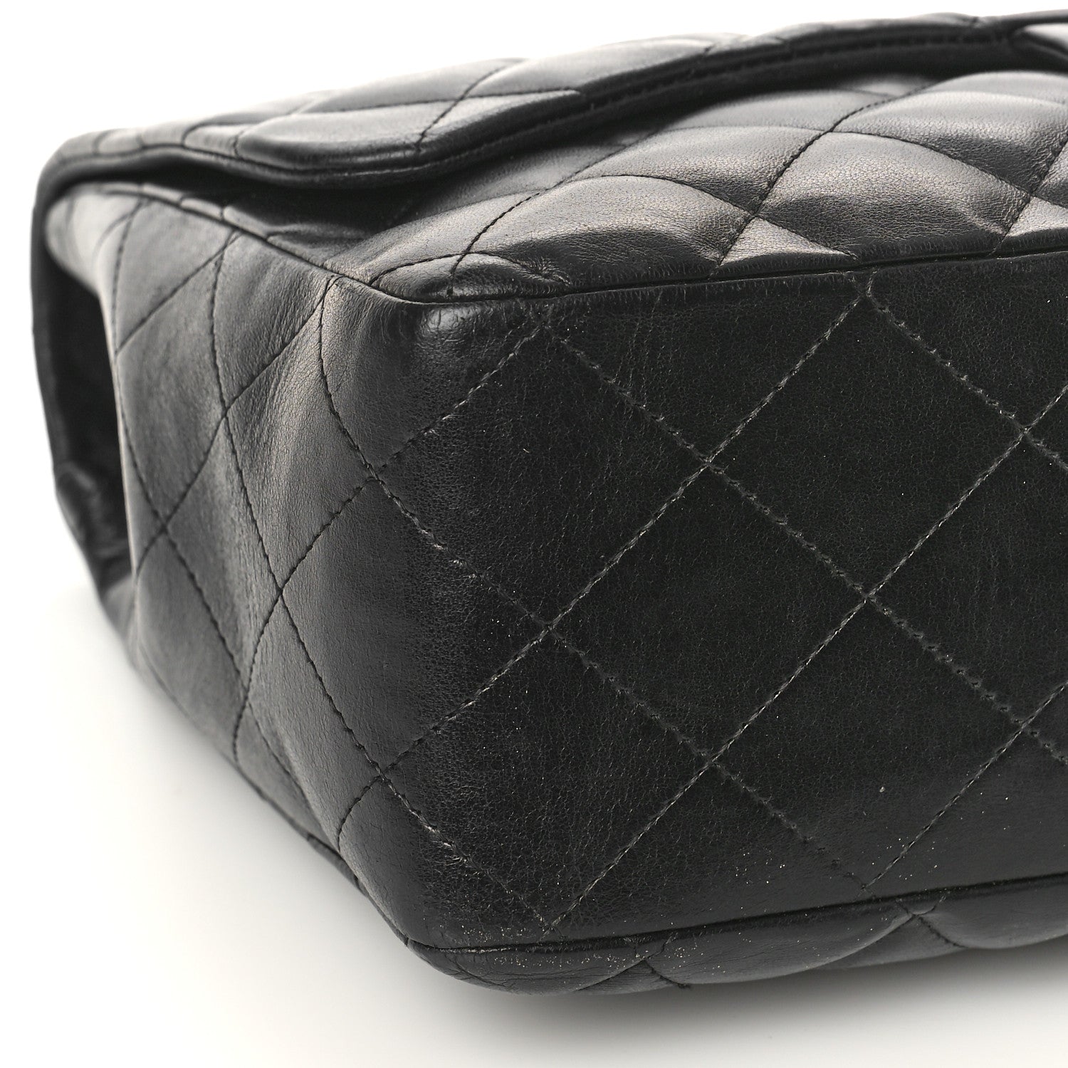 Chanel Lambskin Quilted Jumbo Single Flap Black 8 of 15