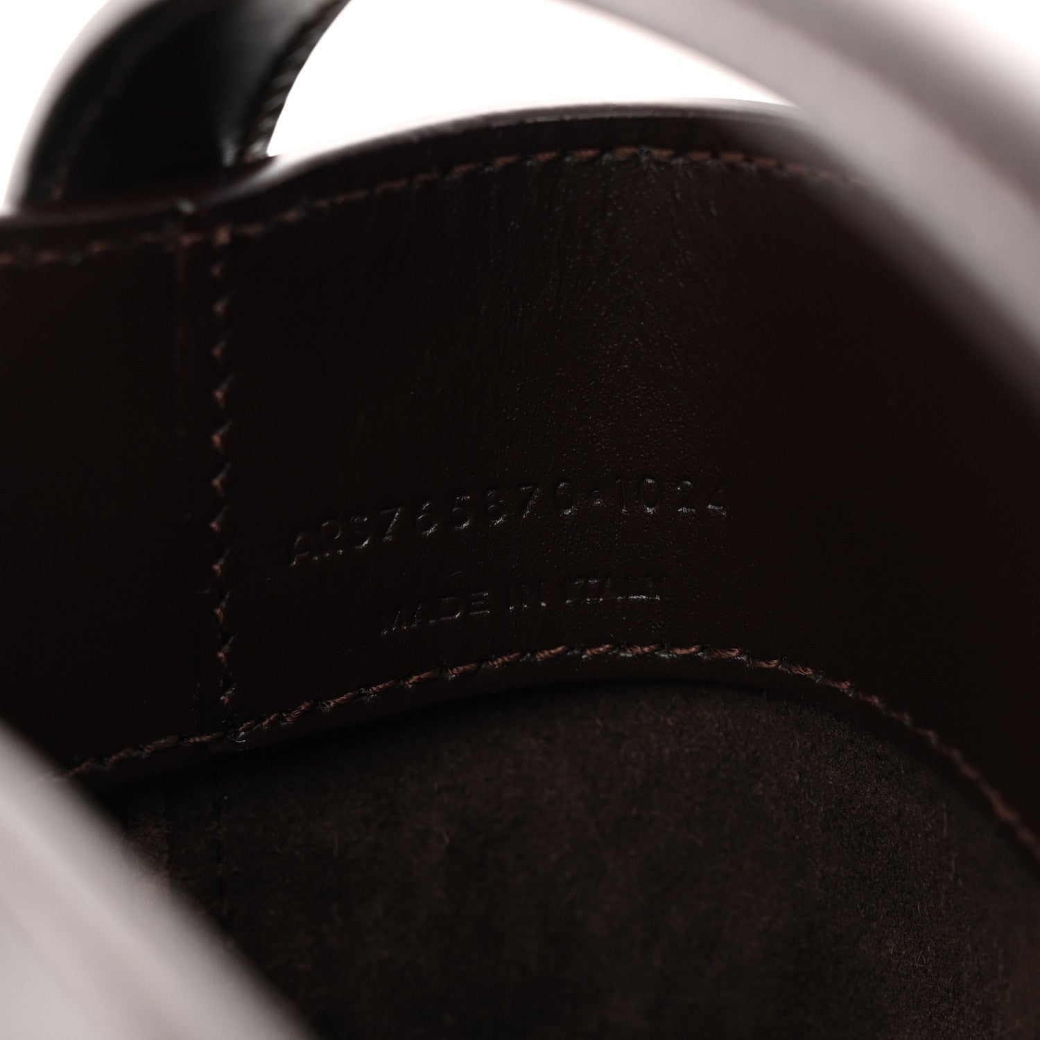 Saint Laurent Shiny Calfskin Le 37 Mini Bucket Bag Dark Sweet Chocolate 10 of 10